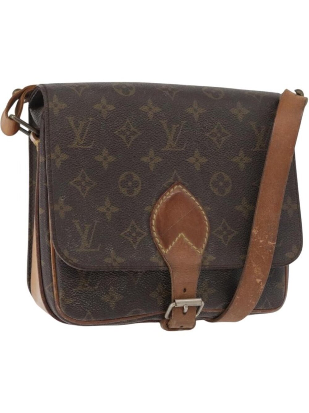 LOUIS VUITTON Monogram Cartouchiere MM Shoulder Bag M51253